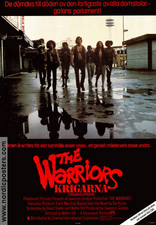 Krigarna 1979 poster Michael Beck James Remar Dorsey Wright Walter Hill Kultfilmer Gäng