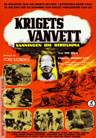 Krigets vanvett 1963 poster Bryant Haliday Tore Sjöberg Krig Asien