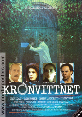 Kronvittnet 1989 poster Gösta Ekman Emma Norbeck Maria Lagercrantz Per Matstsson Jon Lindström