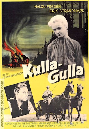Kulla-Gulla 1956 poster Malou Fredén Erik Strandmark Håkan Bergström Barn