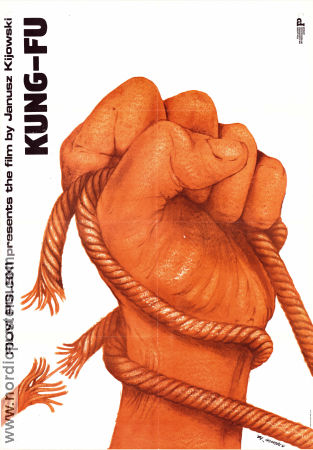 Kung-fu 1979 poster Teresa Sawicka Daniel Olbrychski Piotr Fronczewski Janusz Kijowski Kampsport Affischen från: Poland