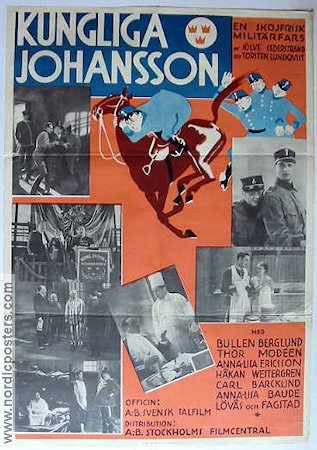 Kungliga Johansson 1934 poster Bullen Berglund Thor Modéen Annalisa Ericson