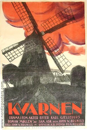 Kvarnen 1920 poster Sam Ask John W Brunius