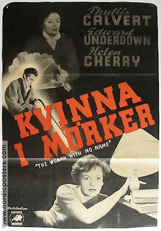 Kvinna i mörker 1951 poster Phyllis Calvert