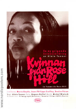 Kvinnan från Rose Hill 1989 poster Marie Gaydu Jean-Philippe Ecoffey Denise Peron Alain Tanner