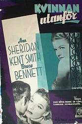 Kvinnan utanför 1948 poster Ann Sheridan