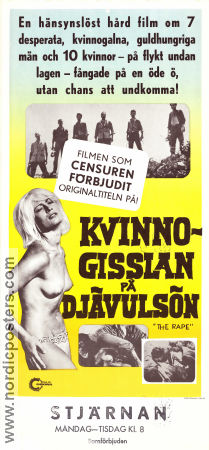 Kvinnogisslan på djungelön 1969 poster Adrian Hoven Ann Smyrner Jan Hendriks Otto Meyer