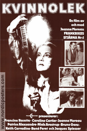 Kvinnolek 1976 poster Lucia Bose Francine Racette Caroline Cartier Jeanne Moreau