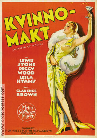 Kvinnomakt 1929 poster Lewis Stone Peggy Wood Clarence Brown