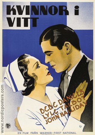 Kvinnor i vitt 1934 poster Bebe Daniels Medicin och sjukhus