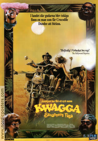 Kwagga savannens fasa 1990 poster Leon Schuster South Africa