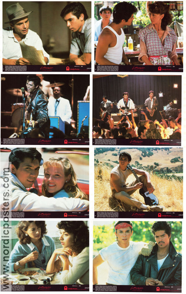 La Bamba 1987 lobbykort Lou Diamond Phillips Esai Morales Luis Valdez Rock och pop