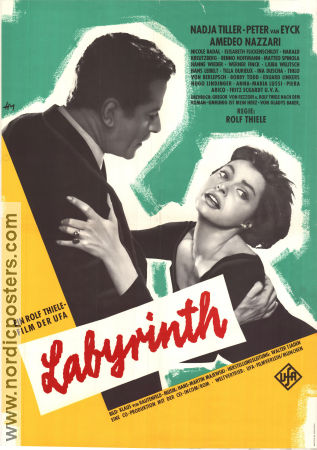 Labyrinth 1959 poster Nadja Tiller Peter van Eyck Rolf Thiele