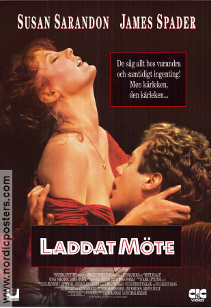 Laddat möte 1990 poster Susan Sarandon James Spader Luis Mandoki Romantik