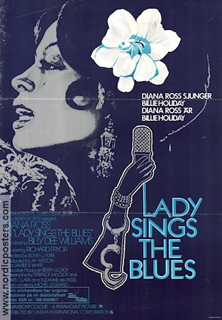Lady Sings the Blues 1972 poster Diana Ross Billy Dee Williams Richard Pryor Sidney J Furie Hitta mer: Billie Holiday