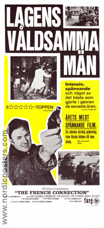 Lagens våldsamma män 1971 poster Gene Hackman Roy Scheider Fernando Rey William Friedkin Broar Poliser