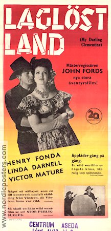 Laglöst land 1947 poster Henry Fonda Linda Darnell John Ford