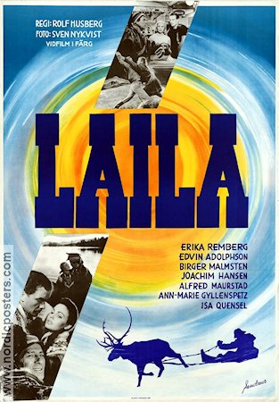 Laila 1958 poster Erika Remberg Rolf Husberg