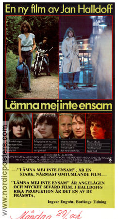 Lämna mej inte ensam 1980 poster Lena Löfström Anki Lidén Gunvor Pontén Pelle Lindbergh Niels Dybeck Jan Halldoff