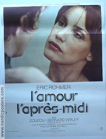 L´amour l´apres-midi 1972 poster Bernard Verley Zouzou Eric Rohmer