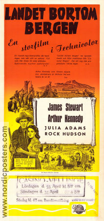 Landet bortom bergen 1952 poster James Stewart Anthony Mann
