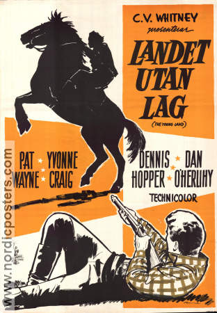 Landet utan lag 1959 poster Pat Wayne Dennis Hopper