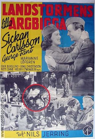 Landstormens lilla argbigga 1941 poster Sickan Carlsson George Fant