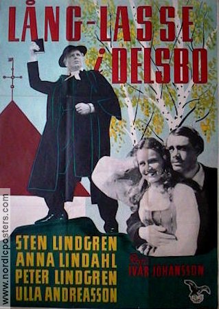 Lång-Lasse i Delsbo 1949 poster Sten Lindgren Anna Lindahl Ulla Andreasson Ivar Johansson