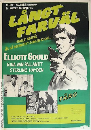 Långt farväl 1973 poster Elliott Gould