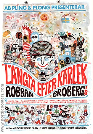 Längta efter kärlek 1968 poster Robert Broberg Robban Broberg Konstaffischer