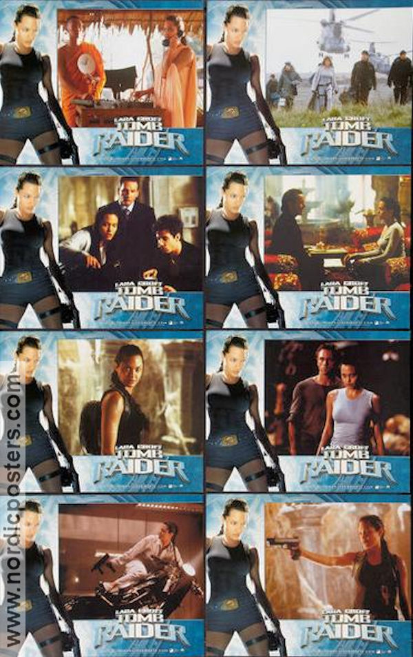 Lara Croft Tomb Raider 2001 lobbykort Angelina Jolie Daniel Craig