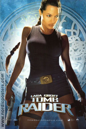 Lara Croft Tomb Raider 2001 poster Angelina Jolie Jon Voight Iain Glen Simon West