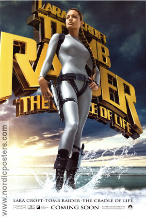 Lara Croft Tomb Raider The Cradle of Life 2003 poster Angelina Jolie Gerard Butler Chris Barrie Jan de Bont