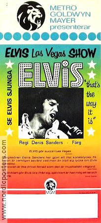 Las Vegas Show 1971 poster Elvis Presley