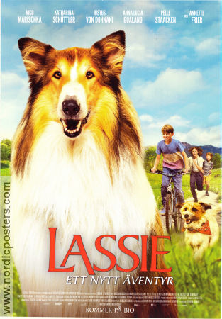 Lassie ett nytt äventyr 2023 poster Katharina Schüttler Justus von Dohnanyi Dennis Mojen Hundar