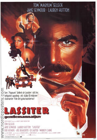 Lassiter 1984 poster Tom Selleck Jane Seymour Lauren Hutton Roger Young Rökning