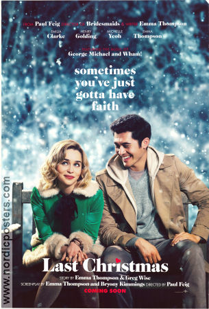 Last Christmas 2019 poster Madison Ingoldsby Emma Thompson Boris Isakovic Paul Feig Helger Romantik