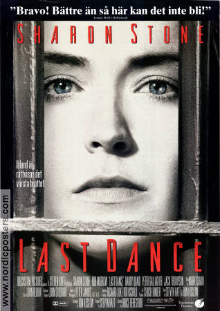 Last Dance 1996 poster Sharon Stone Rob Morrow Randy Quaid Bruce Beresford