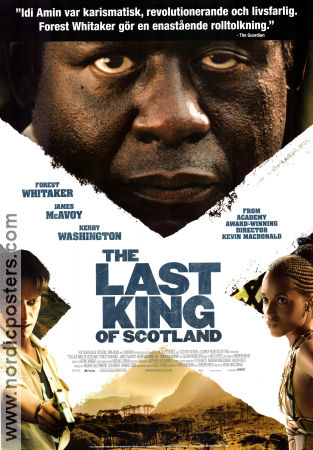 The Last King of Scotland 2006 poster James McAvoy Forest Whitaker Kevin Macdonald Dokumentärer
