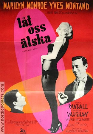 Låt oss älska 1960 poster Marilyn Monroe Yves Montand George Cukor