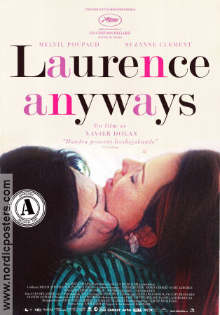 Laurence Anyways 2012 poster Melvil Poupaud Emmanuel Schwartz Suzanne Clément Xavier Dolan Filmen från: Canada