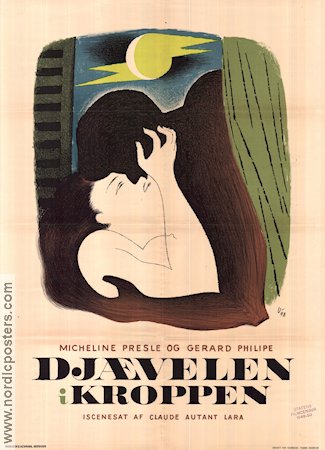 Le diable au corps 1949 poster Micheline Presle Konstaffischer