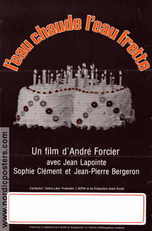 L´eau chaude l´eau frette 1975 poster Jean Lapointe Jean Pierre Bergeron Sophie Clément André Forcier