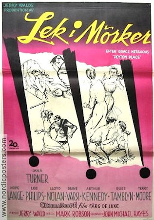 Lek i mörker 1958 poster Lana Turner