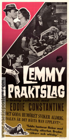 Lemmy i praktslag 1963 poster Eddie Constantine Gaia Germani Christiane Minazzoli Bernard Borderie