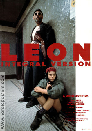 Léon 1994 poster Jean Reno Natalie Portman Gary Oldman Luc Besson Glasögon