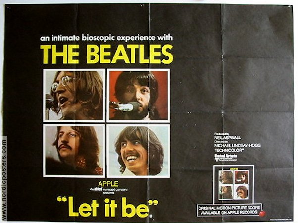 Let It Be 1970 poster Beatles Rock och pop