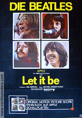 Let It Be 1970 poster Beatles Rock och pop