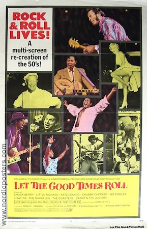 Let the Good Times Roll 1973 poster Chuck Berry Little Richard Marilyn Monroe Rock och pop Dokumentärer