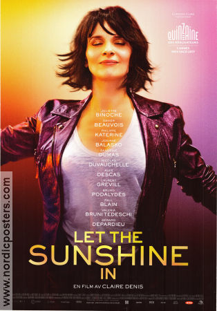Let the Sunshine In 2017 poster Juliette Binoche Xavier Beauvois Philippe Katerine Claire Denis